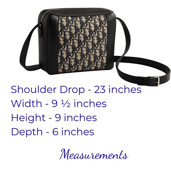 Christian Dior Trotter Canvas Shoulder Bag Black Vintage Authentic - Picture 7 of 11